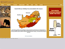 Tablet Screenshot of leisure.co.za